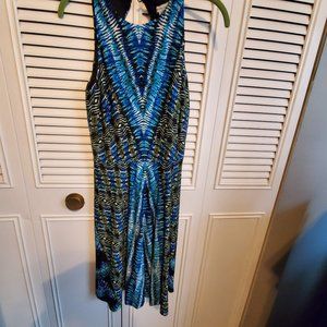 Black and blue dress